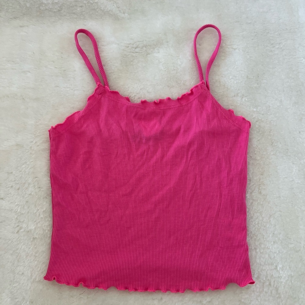 Pink VS & Knit Riot Cropped Top